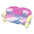 <p>cute quilted couch</p>