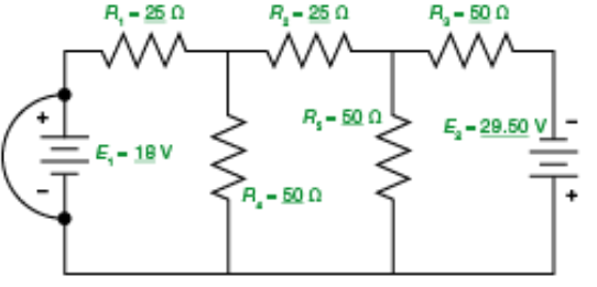 <p>Given the circuit and parameters shown, solve for the value of I with source E shorted.</p><p>(Note: The calculated value and polarity from this question will be used to answer other questions.)</p><p></p><p>IR4 =   ?   mA</p>