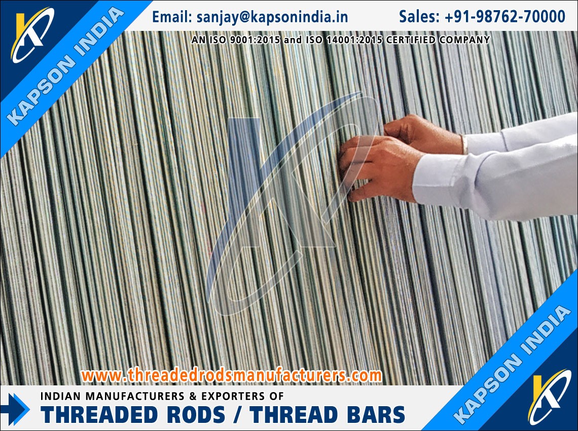 <p>Threaded Rods &amp; Bars, Hex Bolts, Hex Nuts Fasteners manufactures exporters India threadedrodsmanufacturers.com +91-9876270000</p>