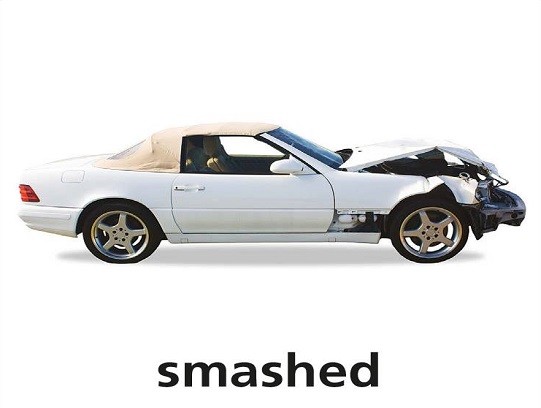 <p>smashed</p>
