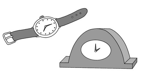 <p>watch, clock</p>