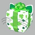 <p>clover cat gift box</p>