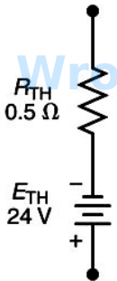 <p>Find the current for an 11.5 ohm resistor connected as the load for the Thevenin's equivalent circuit.</p>