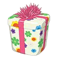 <p>petal print giraffe gift box</p>
