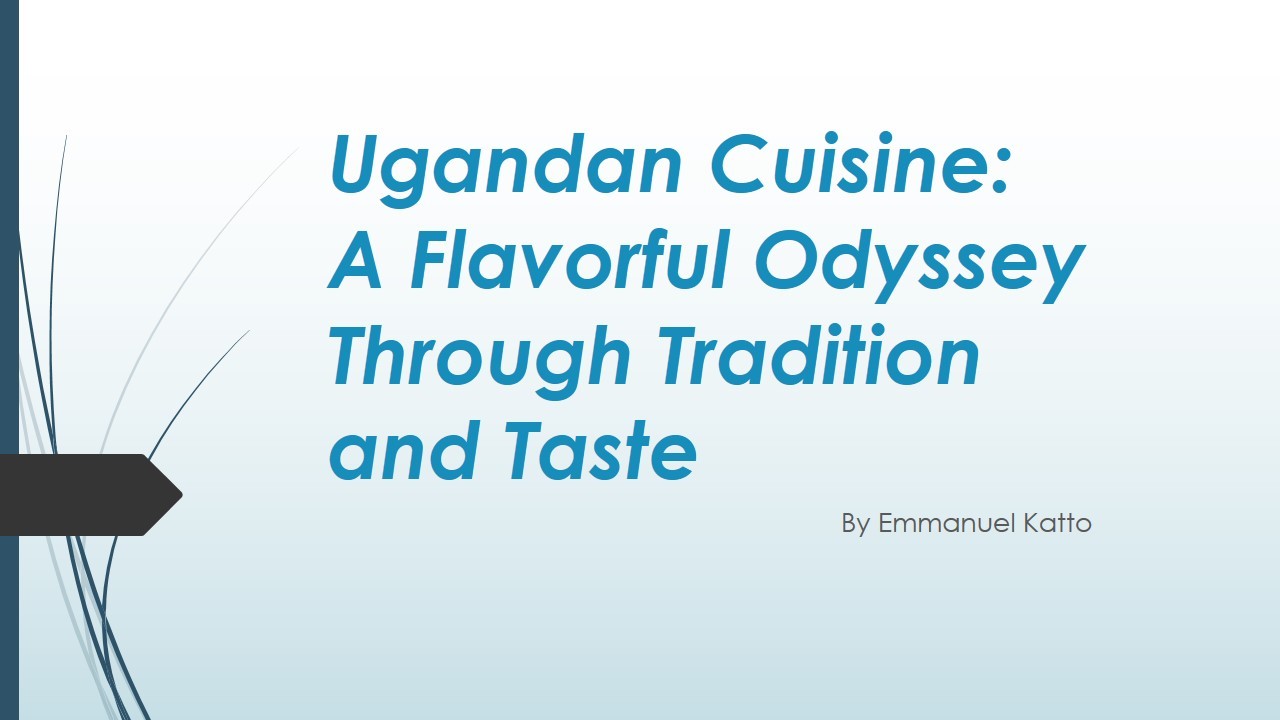 <p>Emmanuel Katto shared about Ugandan Cuisine</p>