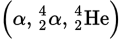 <p><strong>Alpha</strong> (<strong><em>α</em></strong>)<strong> decay</strong> is the emission of an alpha particle, which is a helium nucleus.</p>