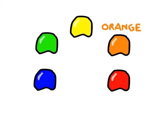 <p>orange</p>