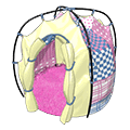 <p>cute quilted tent</p>