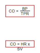 <p><strong>Total peripheral resistance (TPR)</strong> falls by <strong>20-30%</strong>.</p><p><strong>Cardiac output (CO)</strong> increases, leading to a slight <strong>decrease in blood pressure (BP)</strong> during the first two trimesters.</p>