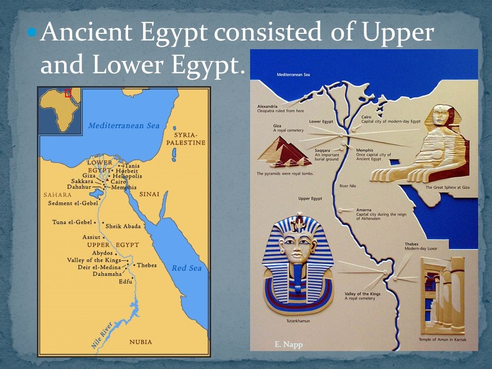 <p>Explain the difference in landscape between Upper Egypt and Lower Egypt.</p>