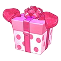 <p>pink dalmatian gift box</p>