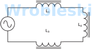 <p>In the circuit shown, three coils are placed in series. The total inductive reactance for this</p><p>circuit is 150 ohms. Inductors L and L have inductive reactances of 60 ohms each.</p><p>What is the inductive reactance of L ?</p>