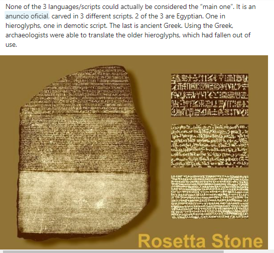 <p>Why is it not strange that the Rosetta stone was found by a Frenchman?</p>