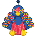 <p>sequin peacock</p>