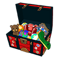 <p>christmas toy trunk</p>