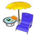 <p>poolside sunning chair</p>