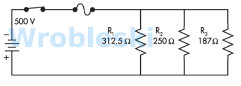 <p>Solve for the current through R in the following circuit.</p><p>Answer:</p>