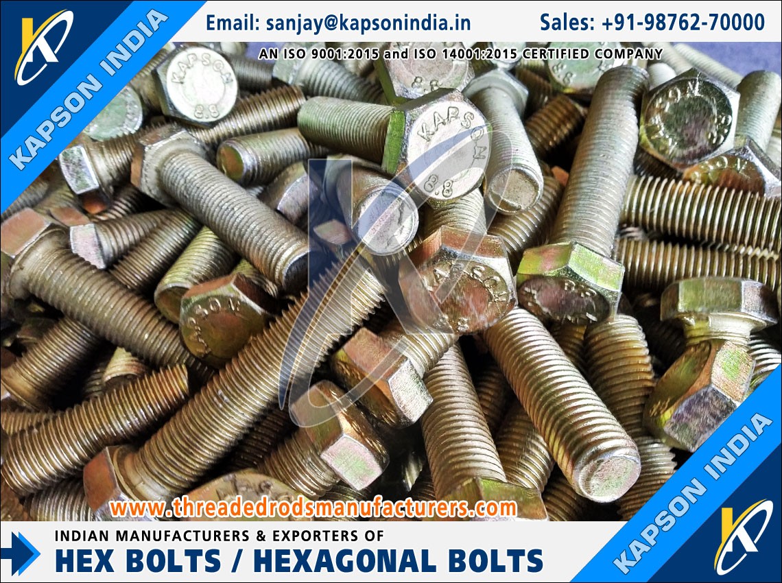 <p>Threaded Rods &amp; Bars, Hex Bolts, Hex Nuts Fasteners manufactures exporters India threadedrodsmanufacturers.com +91-9876270000</p>