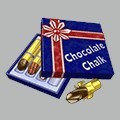 <p>chocolate chalk</p>